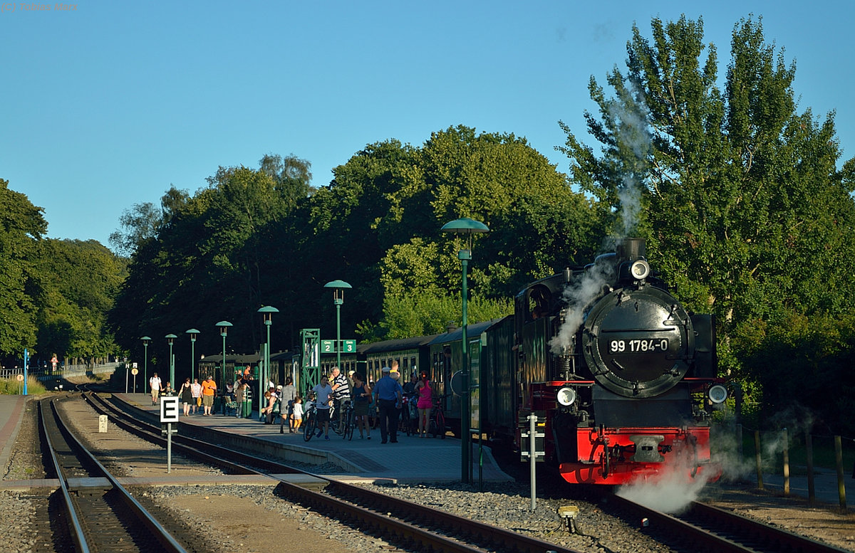 99 1784-0 mit P 232 in Binz LB am 20.07.2016