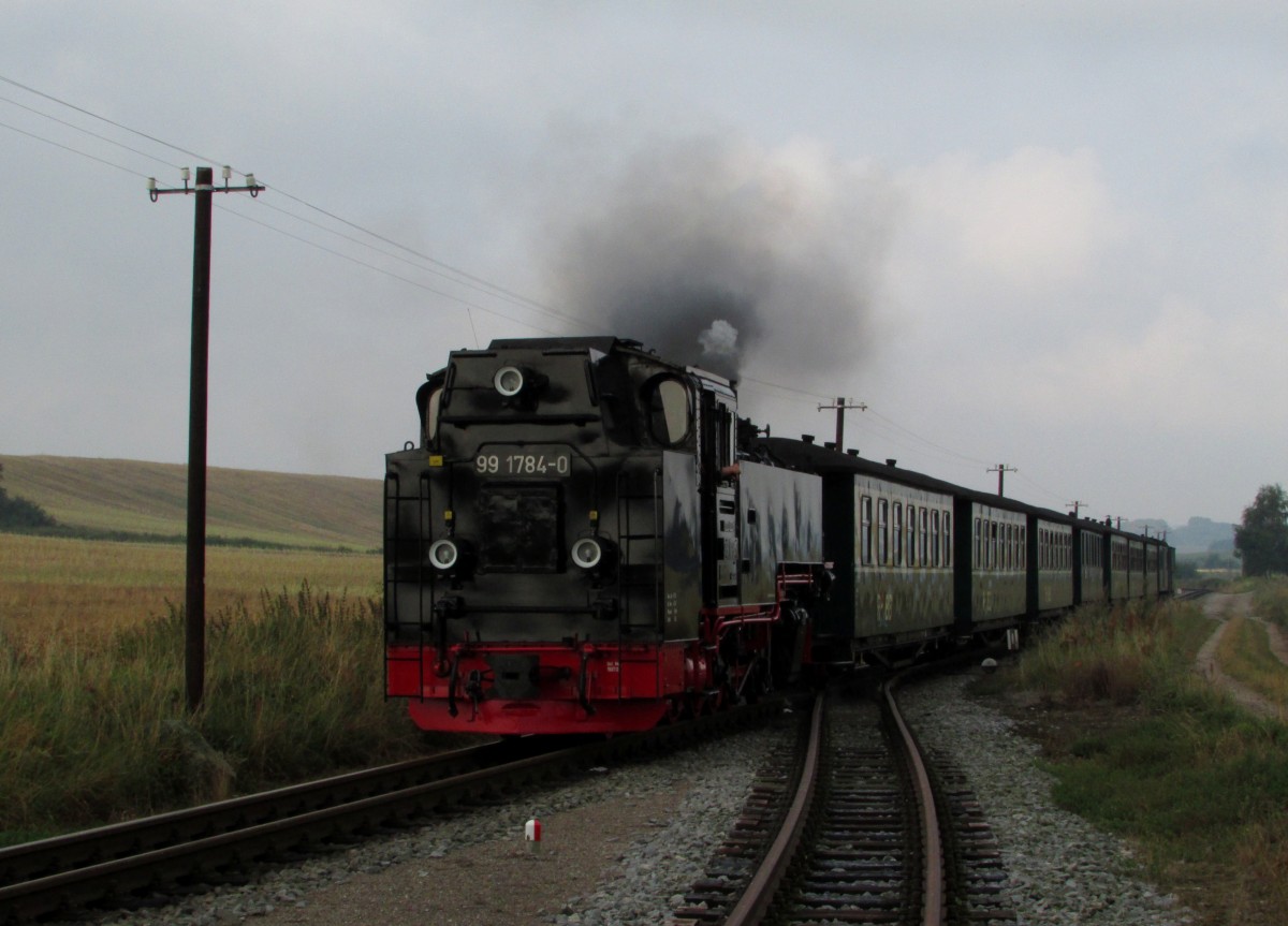 99 1784-0 rollt mit P 101 am 30.07.2014 durch den Hp.Seelvitz.
