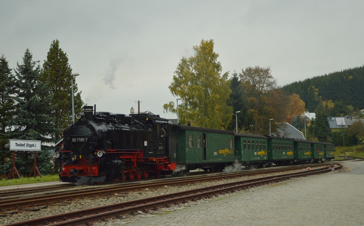 99 1785-7 mit P 1007 in Neudorf am 22.10.2015