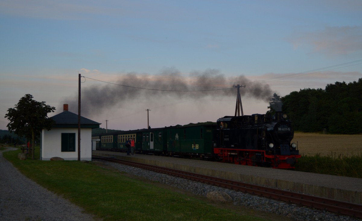 99 4011-5 rollt mit P 112 in den Hp.Seelvitz am 05.08.2015 ein