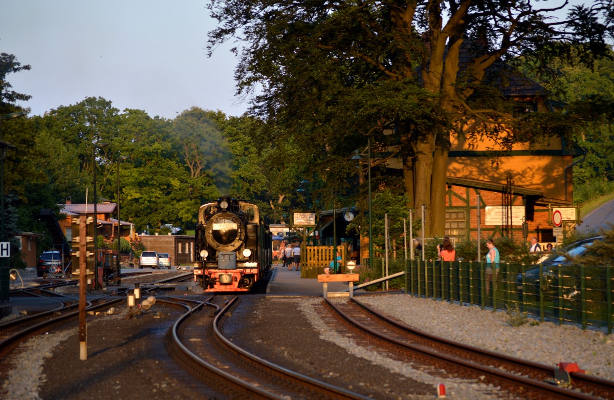 99 4011-5 stand am 07.08.2015 mit P 112 abfahrbereit in Göhren