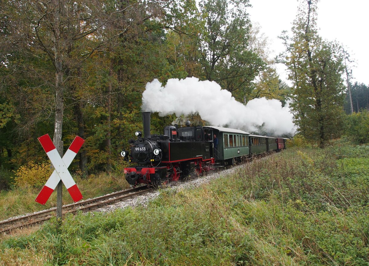 99 633 das Öchsle bei Maselheim am 24.10.2021.