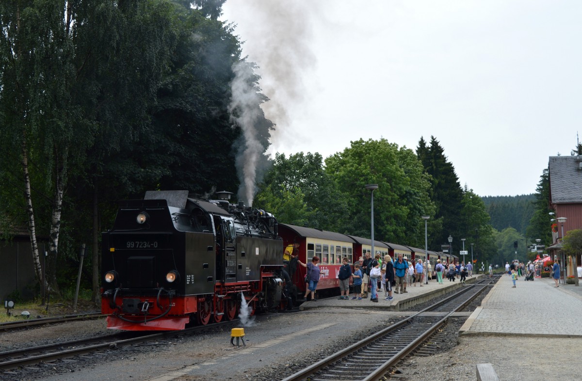 99 7234-0 kurz nach der Ankunft mit N 8926 in Drei-Annen-Hohne am 12.08.2015