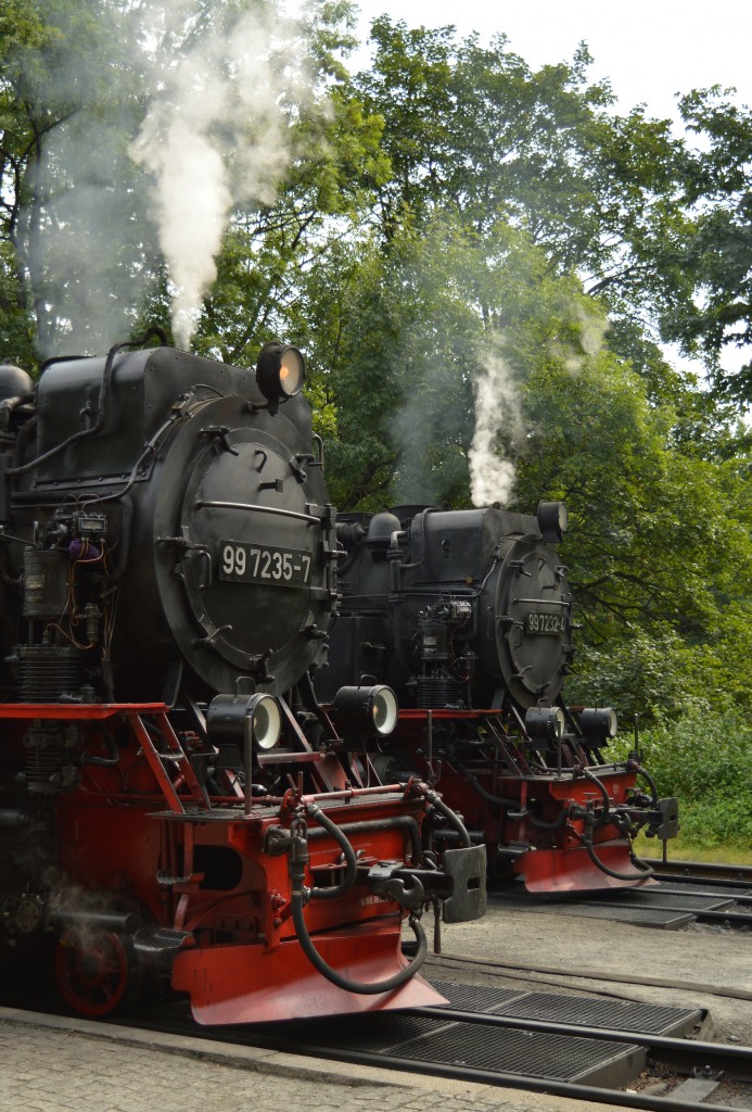 99 7235-7 und 99 7232-4 in Drei-Annen-Hohne am 12.08.2015