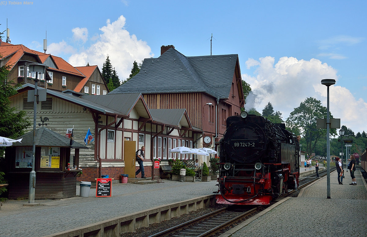 99 7247-2 beim Umsetzen in Drei-Annen-Hohne am 24.07.2016