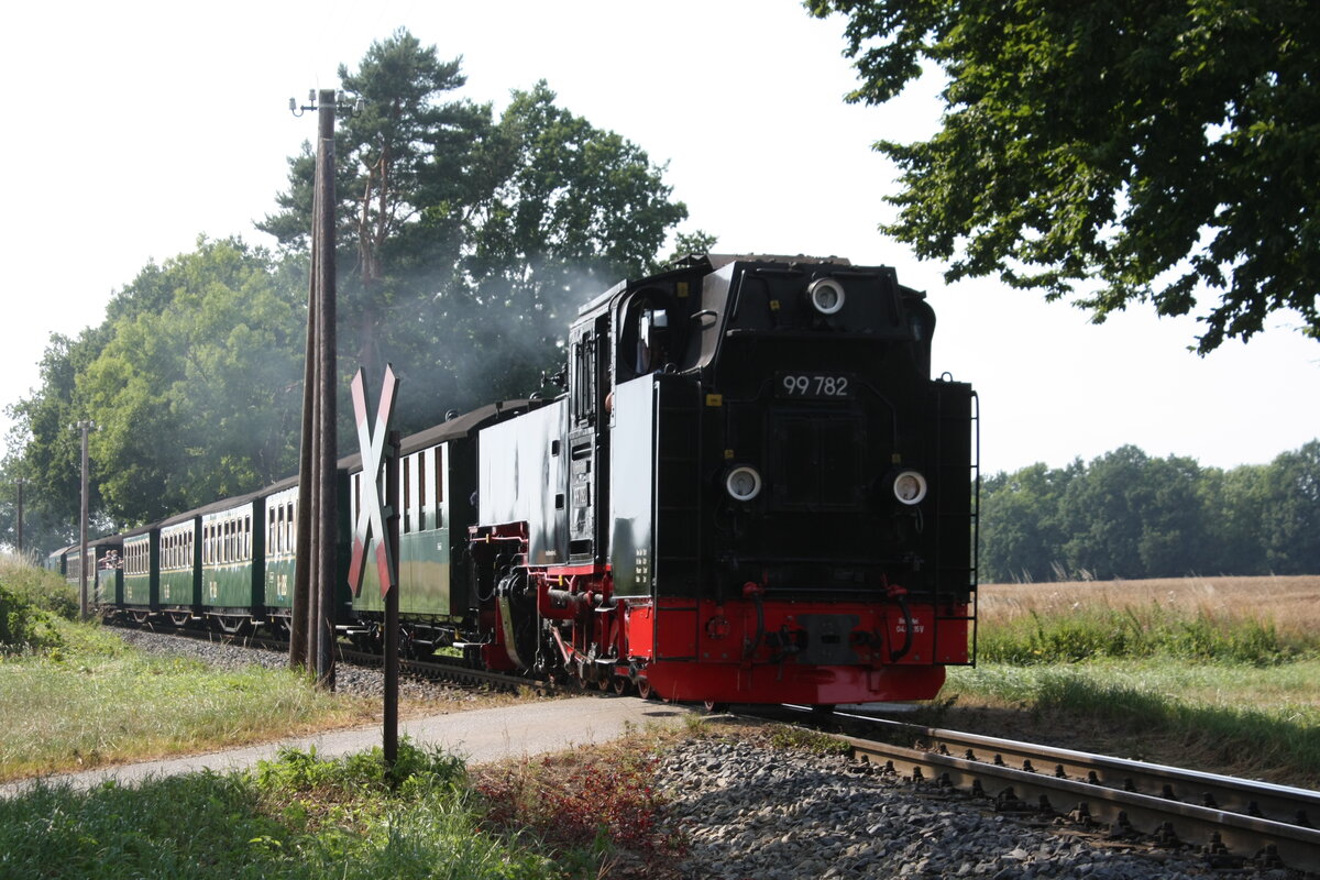 99 782 Mi Ziel Ostseebad G�hren kurz vor Beuchow am 26.7.21
