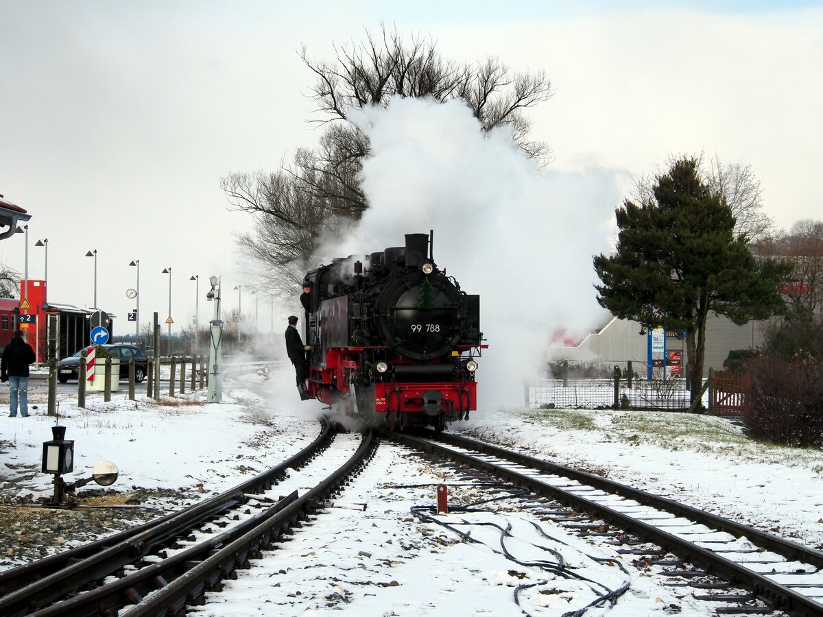 99 788 bei der Nikolausfahrt bei Öchsle in Ochsenhausen am 28.11.2015.