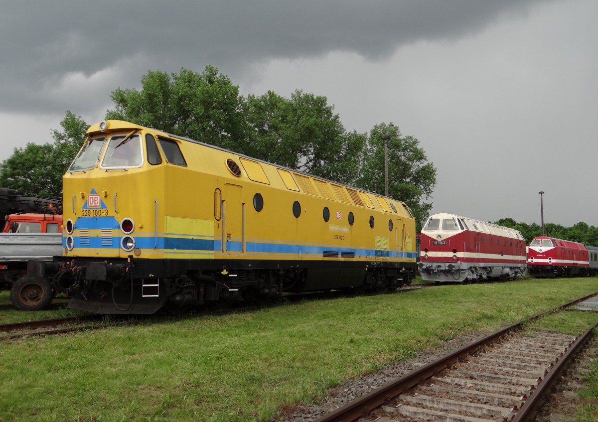 Am 24.05.14 war in Weimar beim TEV 118er Treffen. Zusehen waren 229 100-3, 119 199-8 und 229 188-8. 