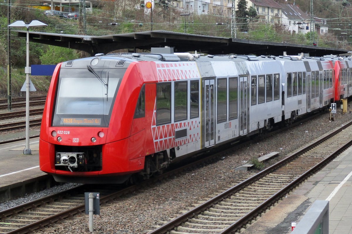 Am 29 M�rz 2017 steht 622 028 in Bingen. 