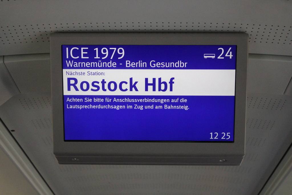 Am Mittag des 16.08.2026 war in Warnem�nde Zeit f�r den ICE 1979