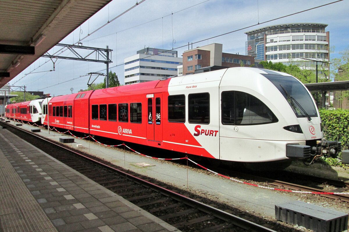 Arriva 407 macht am 14 Mai 2015 Pause in Dordrecht.