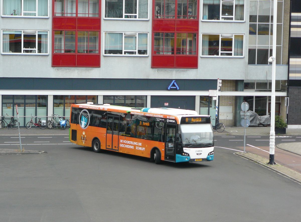 Arriva Bus 8770 DAF VDL Citea LLE120 Baujahr 2012. Stationsplein, Leiden 08-08-2014.