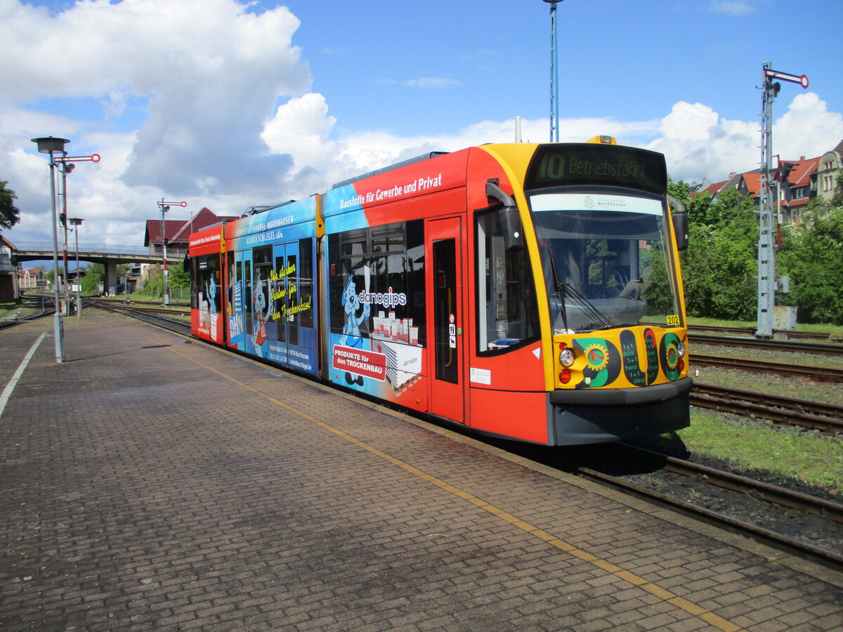 Auf dem HSB Streckennetz fuhr,am 14.Mai 2026,ab Nordhausen Nord der Tw203.