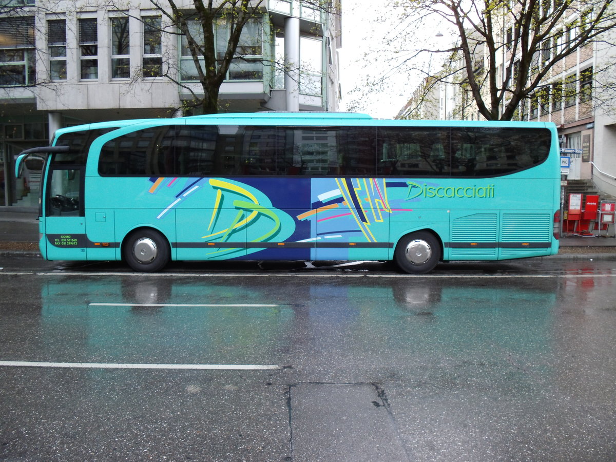 Aus Italien: Discacciati, Como - Mercedes Benz Travego am 24. Mrz 2014 in Mnchen (Aufnahme: Martin Beyer)