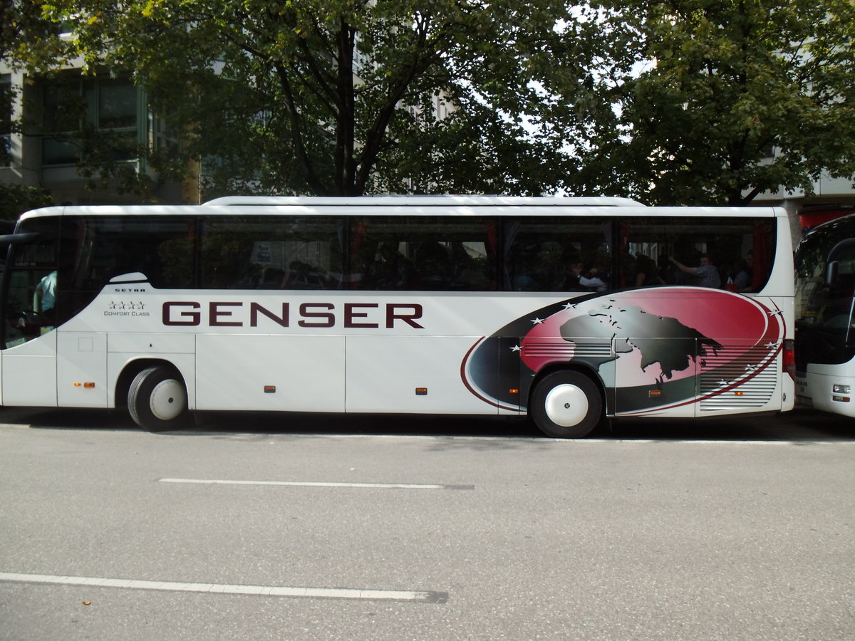 Aus Oesterreich: Genser, Bad Gleichenberg - Setra S 415 GT-HD am 27. September 2014 in M�nchen (Aufnahme: Martin Beyer)