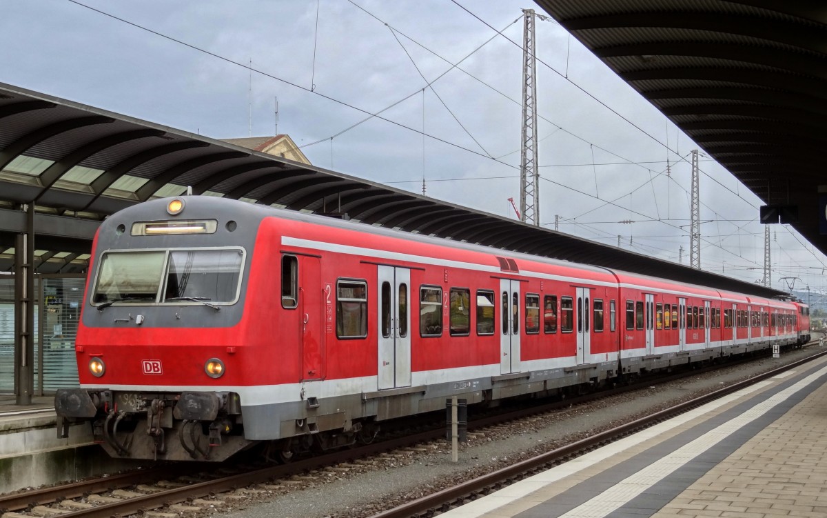 Aushilfsweise gab es an einem Oktobertag 2014 auch mal wieder Einsätze von x-Wagen auf der S1 von Bamberg nach Nürnberg.