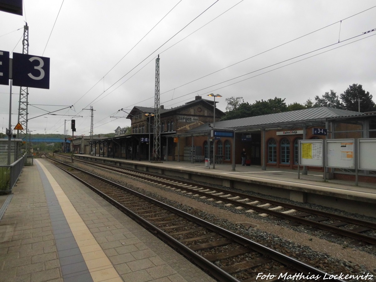 Bahnhof Bergen auf R�gen am 2.6.15