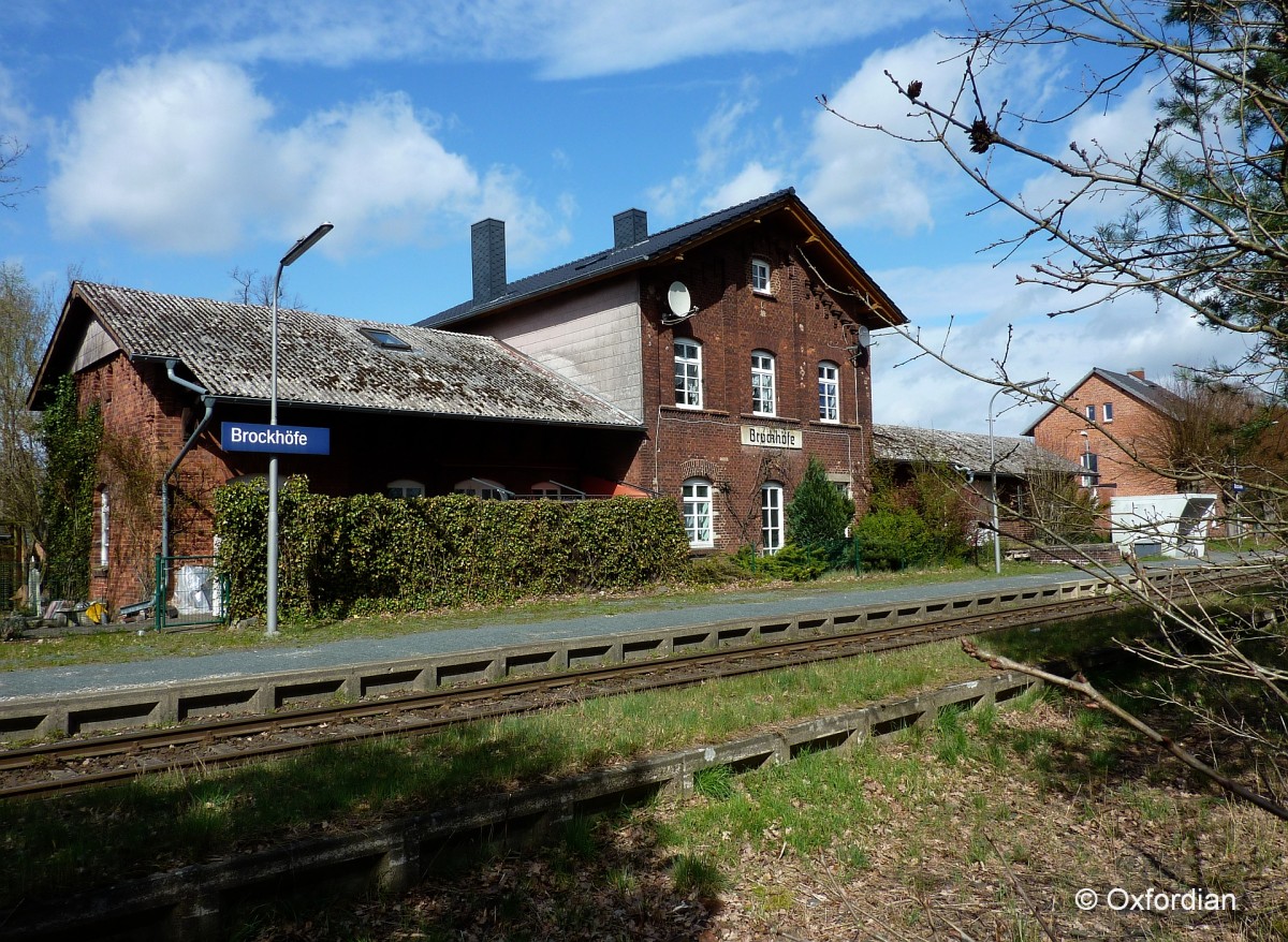 Bahnhof Brockh�fe, wird vom Erixx Heidesprinter angefahren zwischen Soltau und Uelzen.