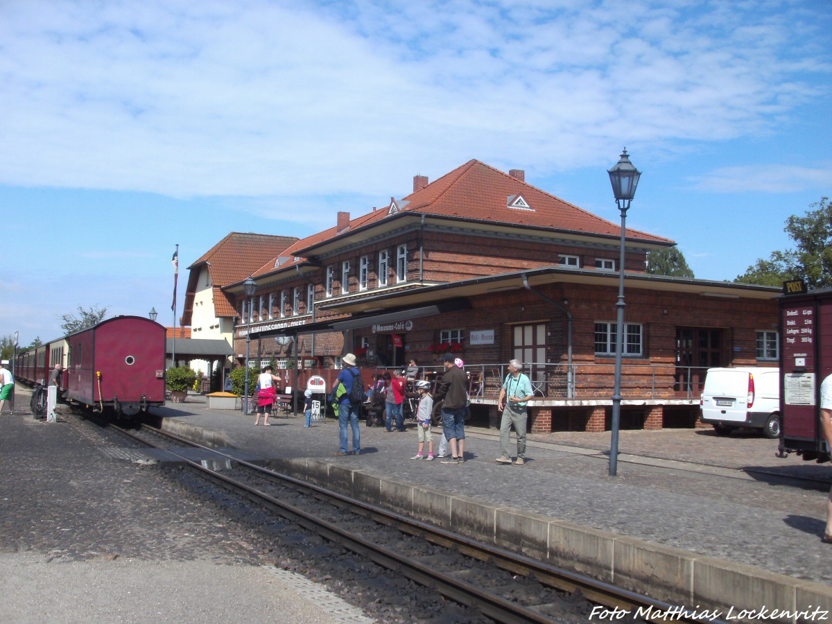 Bahnhof K�hlungsborn West der Mecklenburgischen B�derbahn am 13.7.14