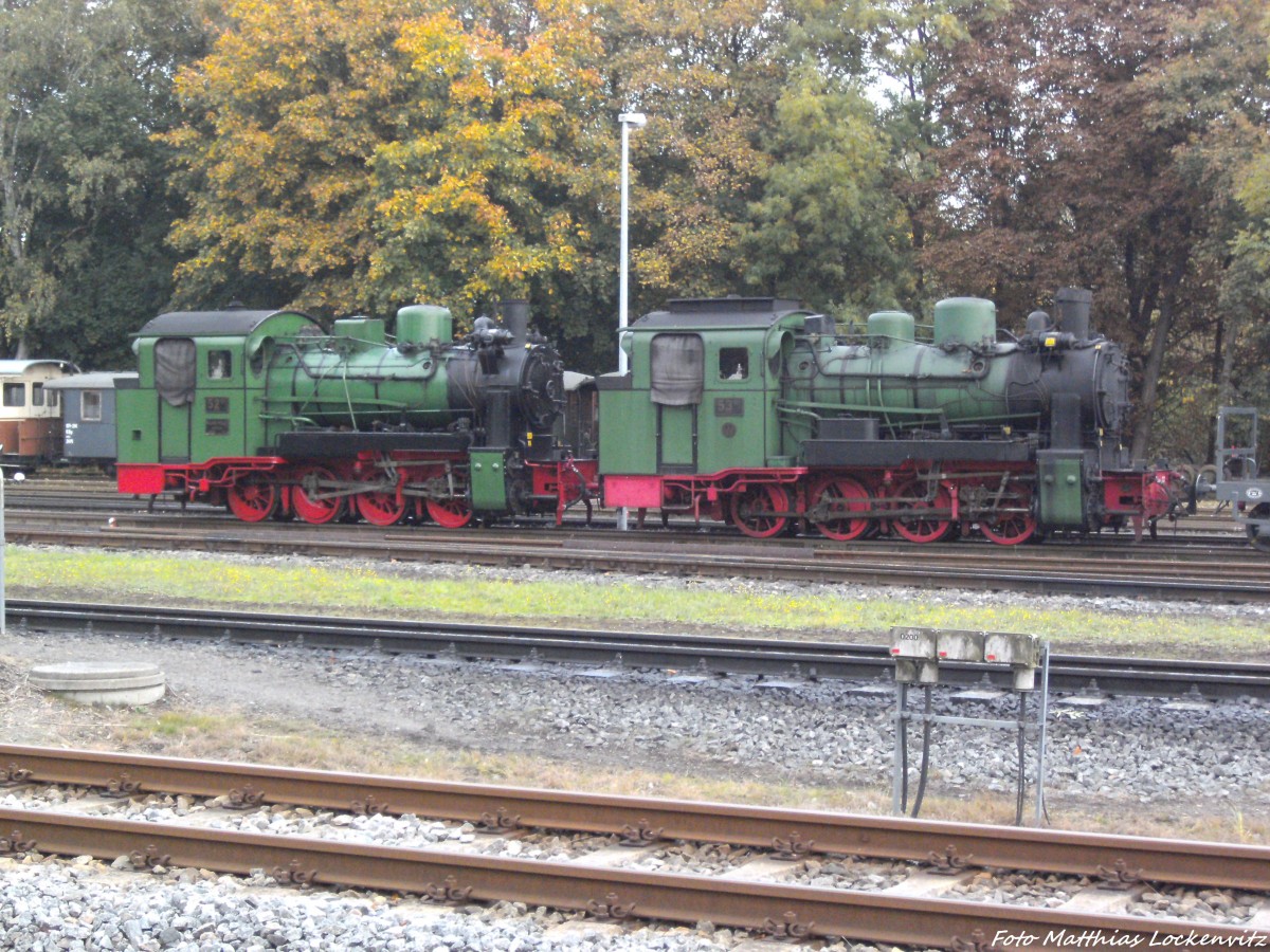 Blick auf Die Abgestellte R�BB Mh 52 & Mh 53 in Putbus am 17.10.13
