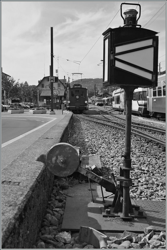 Blonay-Chamby Bahn Ambinete in Blonay. 
12. Juli 2015