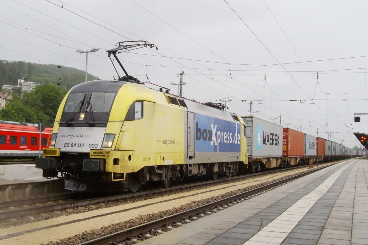 BoxXpress U2-003 steht am 8 Juni 2009 in Treuchtlingen.