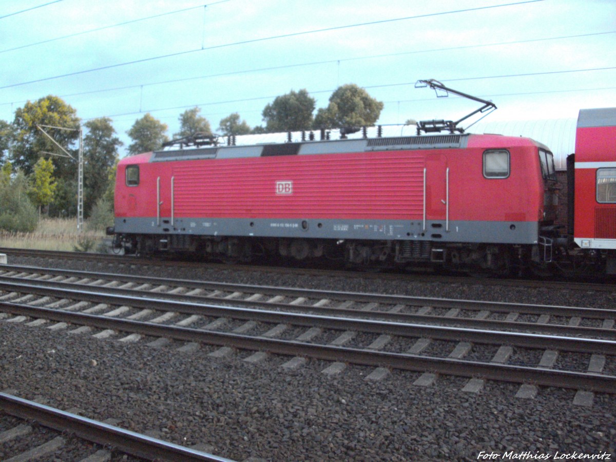 BR 112 als RE1 mit ziel Hamburg Hbf im Bahnhof Schwarzenbek am 1.9.13