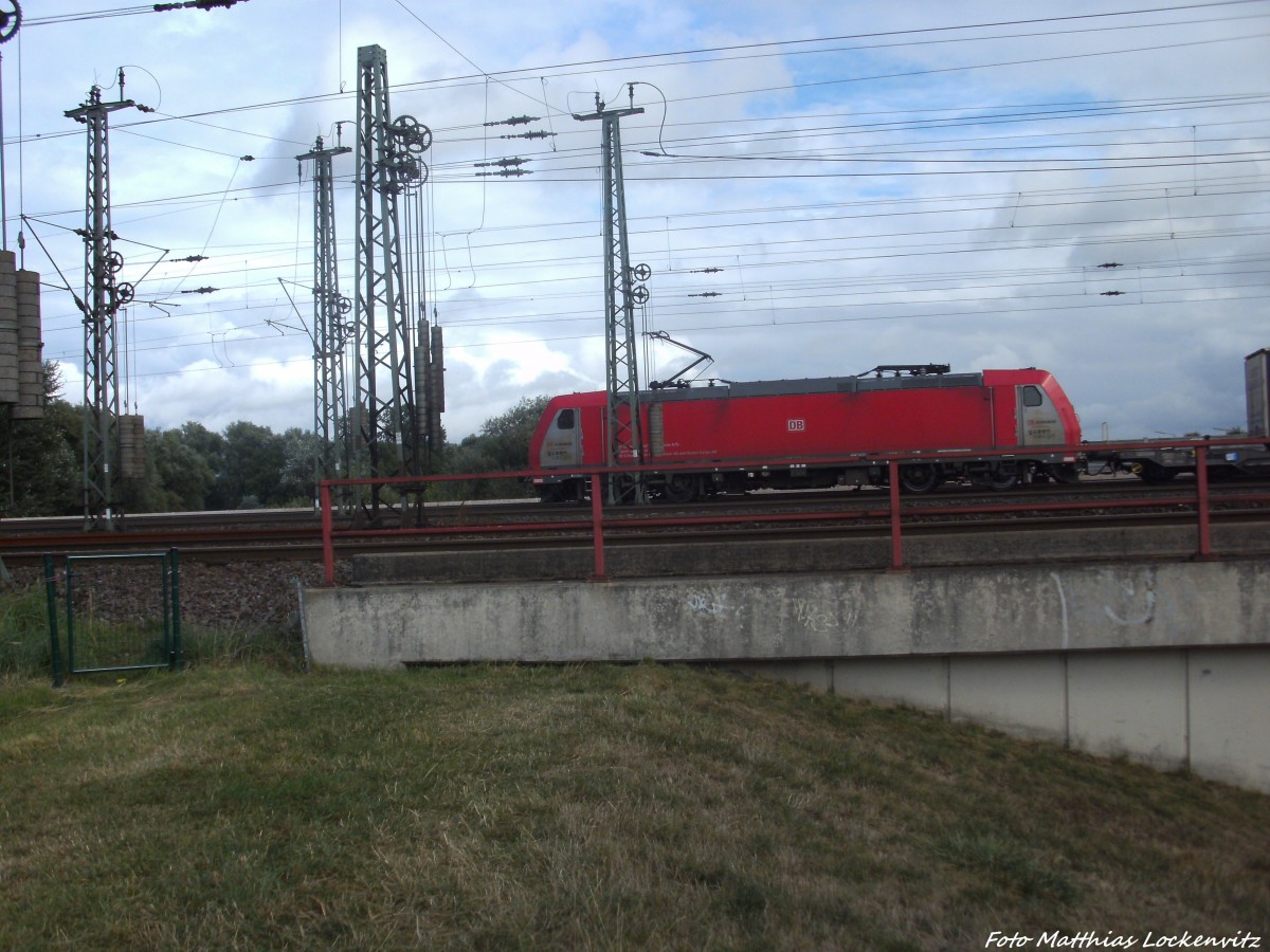 BR 185 mit einen G�terzug zwischen Hamburg Harburg & Hamburg Wilhelmsburg am 31.8.13