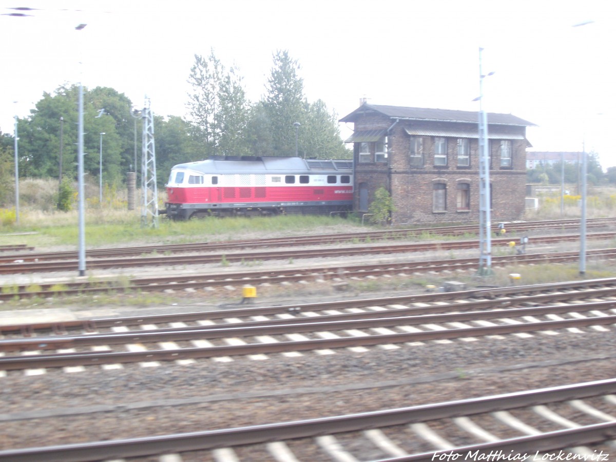BR 232 der East West Railways abgestellt im Bahnhof Angerm�nde am 7.9.14