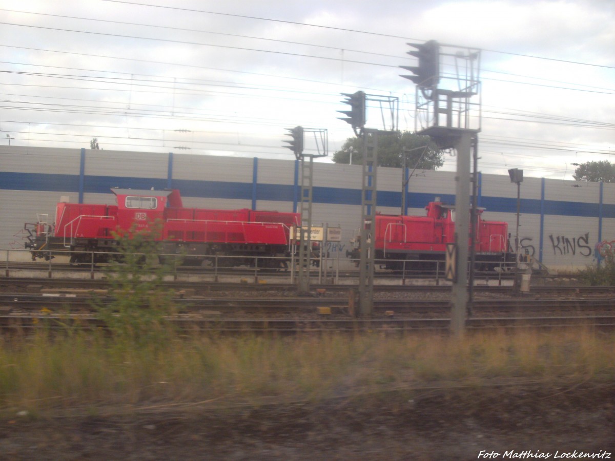 BR 261 & BR 363 abgestellt in der N�he von Hh-Bergedorf am 1.9.13