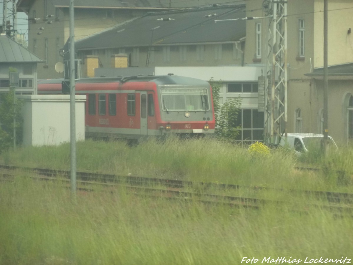 BR 628 / BR 928 im Bahnhof Angerm�nde am 2.6.15