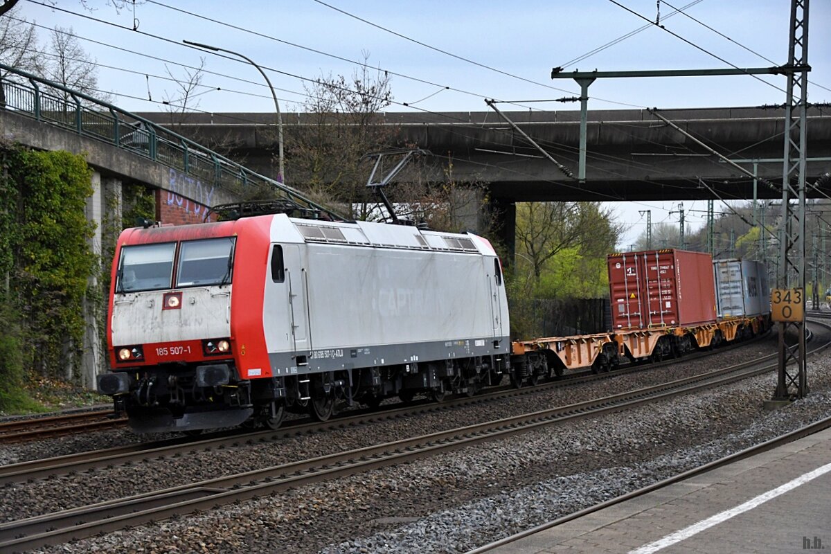 BRLL 185 507 zog einen mischer durch hh-harburg,21.04.22