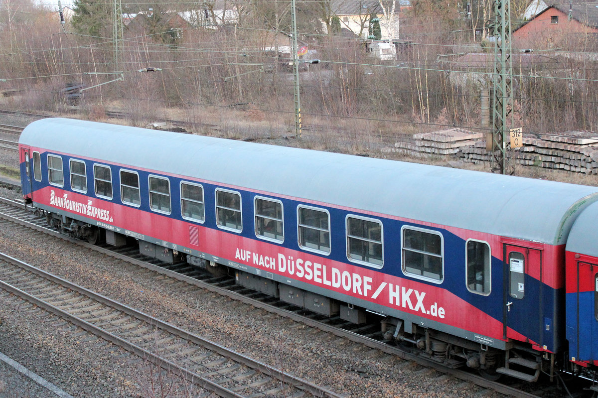 BTE Wagen in Diensten des HKX-Hamburg-Köln-Express. Tostedt den 12.03.2017