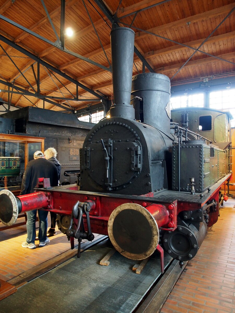 C-Dampflok Nr.996  Hannover  Baujahr 1872 im Technik Museum Berlin am 06.10.2016.