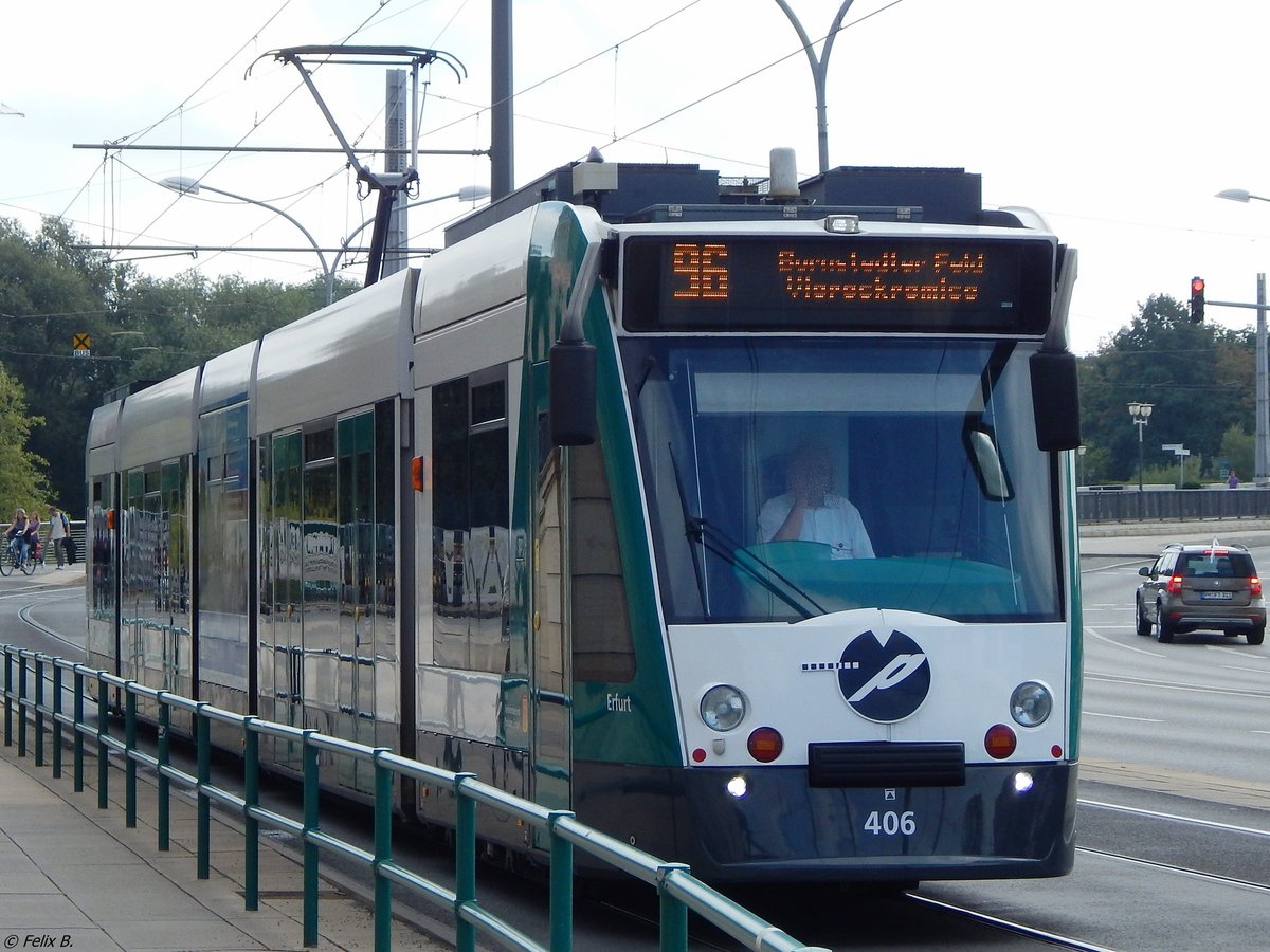 Combino NF8 Nr. 406 der ViP in Potsdam.