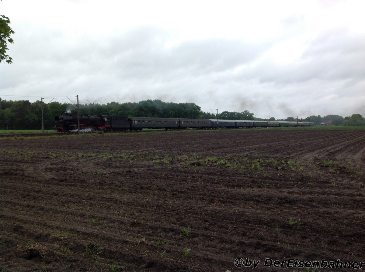 D 735 Reloaded: 40 Jahre Abschied vom Schnellzugdampf am 31.05.2015 hinter Meppen richtung Lingen (EMS).