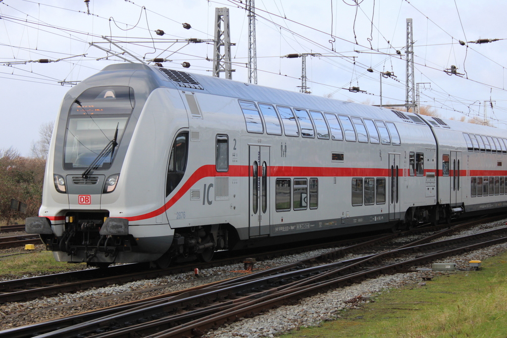 D-DB 50 80 86-81876-4 DBpzfa bei der Ausfahrt am 21.02.2020 im Rostocker Hbf.