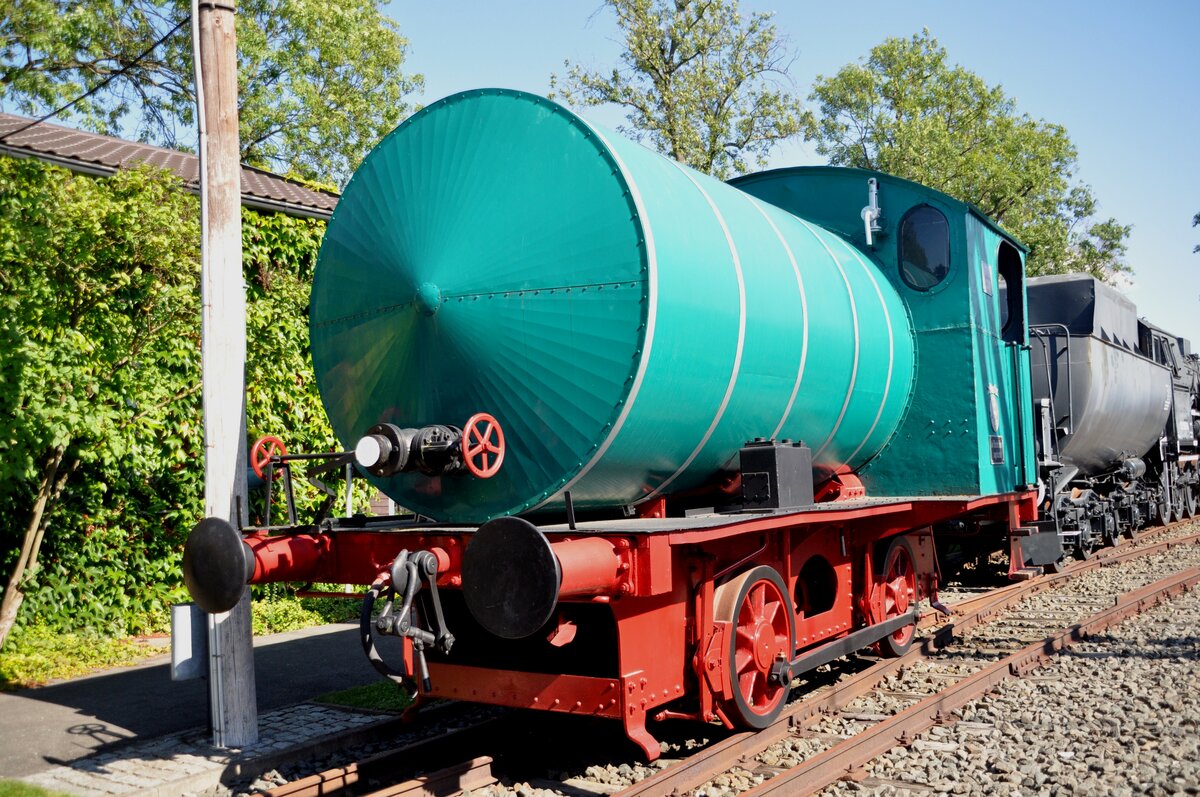 Dampfspeicherlok 2542 erbaut von AG Lokomotivenbau Hohenzollern Baujahr 1910 Bf2 ehemals Zuckerfabrik Pfeifer & Langens, Elsdorf, 1978 an Feld- und Werkbahnmuseum Oekoven, 1981 ins DDM übernommen am 03.09.2011.