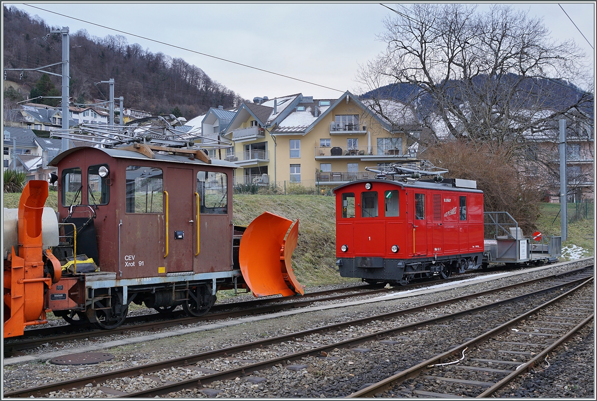Das Bild lässt schlimmes befürchten: die CEV HGe 2/2 N° 1 wurde vom Xrot 91 getrennt und war am Abend dann  verschwunden ...

Blonay, den 20. Jan. 2022