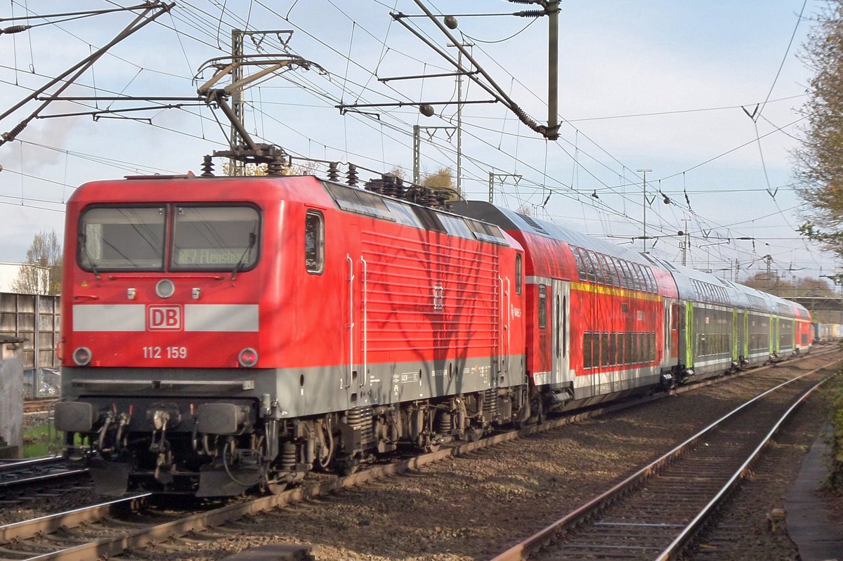DB 112 159 verl�sst am 29 April 2016 Elmshorn.