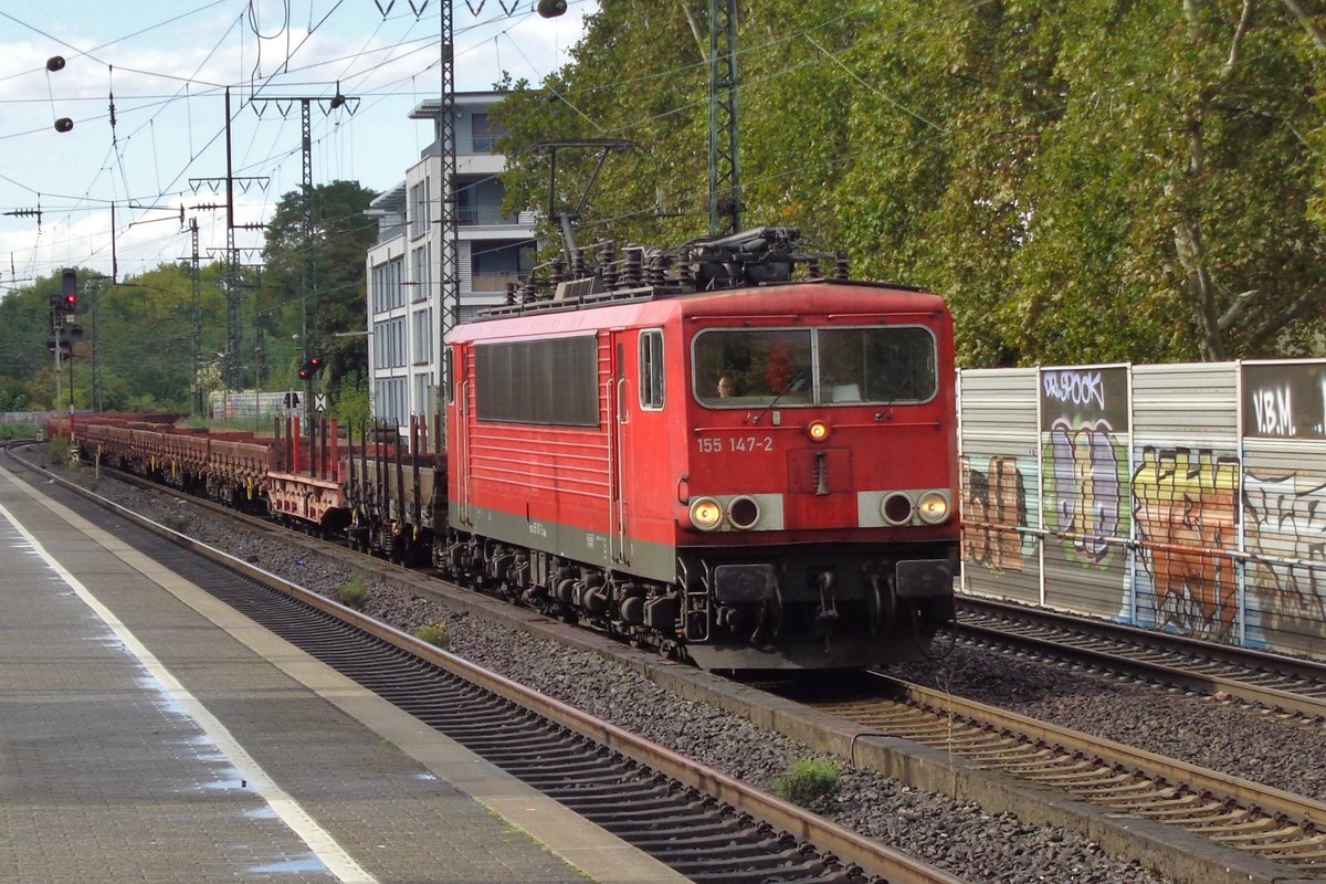 DB 155 147 durchfahrt K�ln S�d am 24 September 2018.