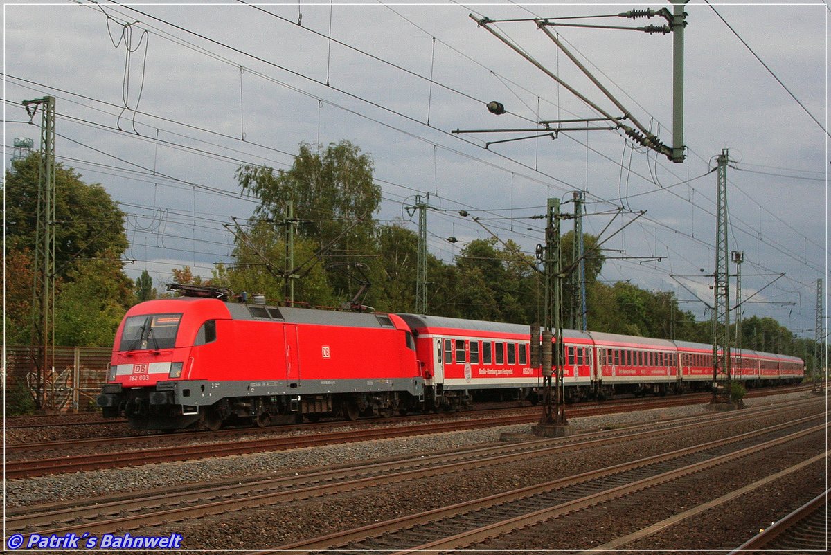 DB 182 003 mit IRE 4278 nach Hamburg Hbf
am 01.09.2019 in Hamburg-Harburg
