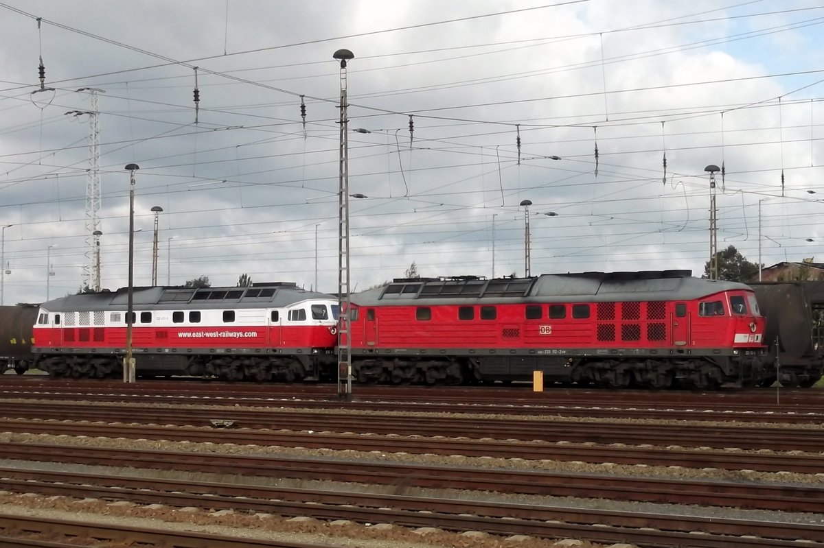 DB 233 112 steht am 23 september 2014 abgestelt in Cottbus.