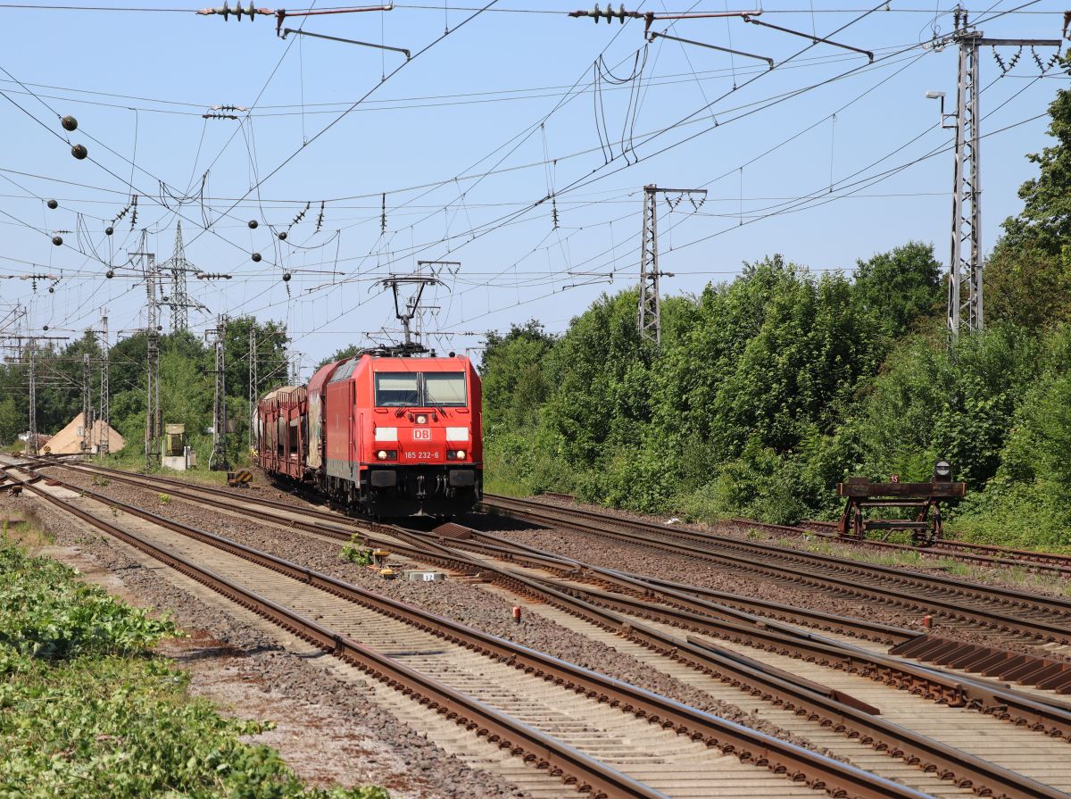 DB Cargo Lokomotive 185 232-6 Bahnhof Salzbergen 03-06-2022.

DB Cargo locomotief 185 232-6 station Salzbergen 03-06-2022.