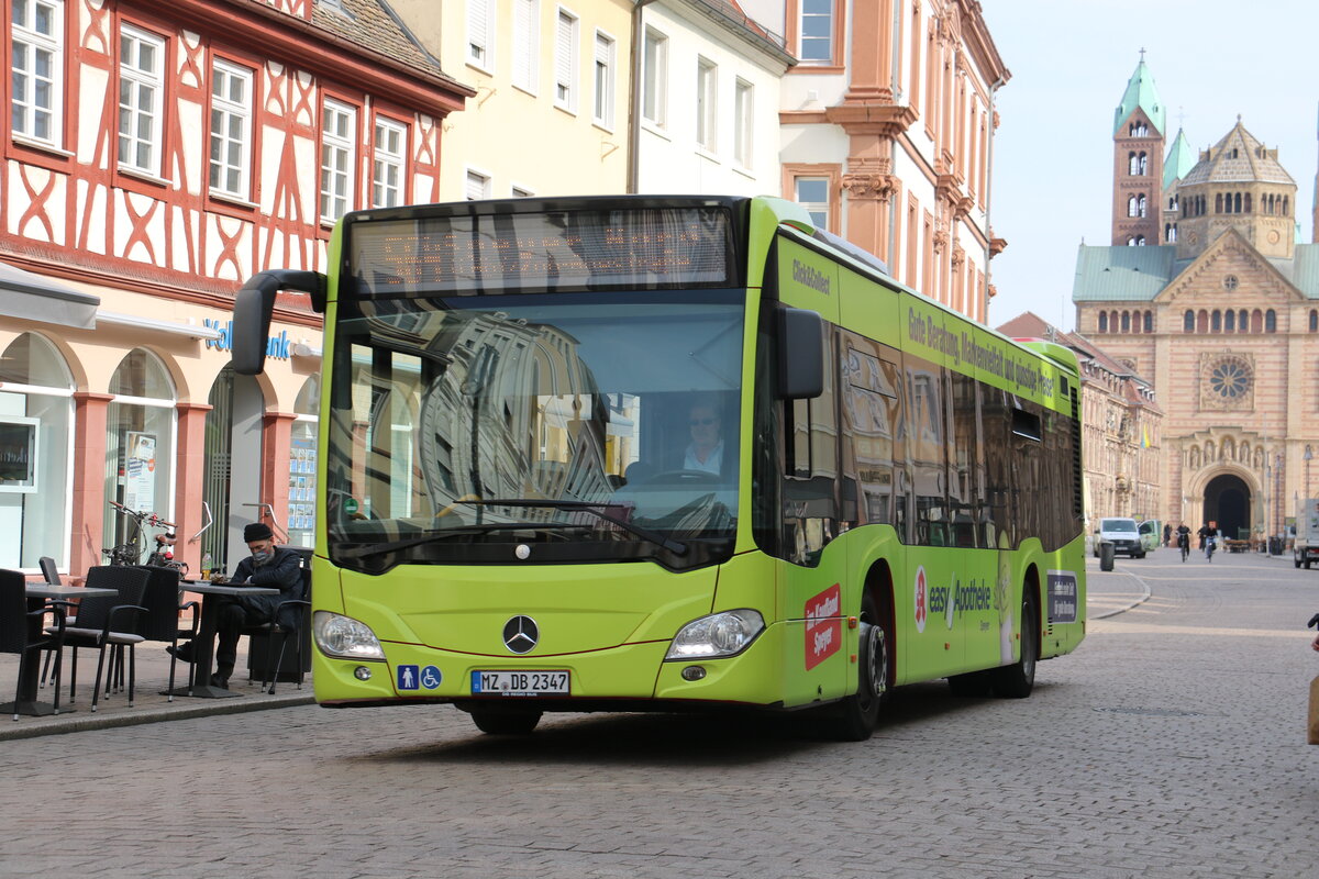 DB Regio Bus Mitte, Mainz - MZ-DB 2347 - Mercedes Benz Citaro C2 am 21. M�rz 2022 in Speyer (Aufnahme: Martin Beyer)