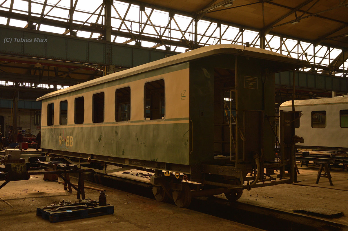 Der 970-778 der RüBB stand am 02.04.2016 im DLW Meiningen