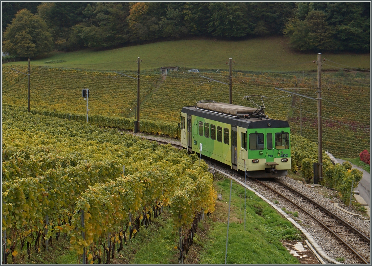 Der ASD BDe 4/4 402 als Regionazuug 428 auf dem Weg nach Les Diablerets.
14. Okt. 2015