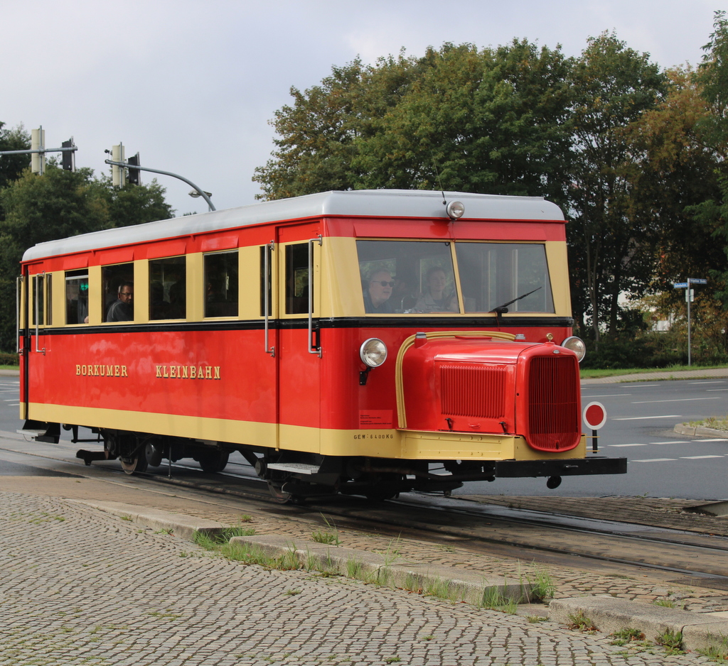 Der Borkumer Kleinbahn T1 am 23.09.2023 in Bad Doberan