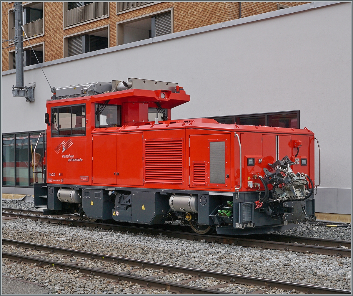 Der neue Tm 2/2 811 der MGB in Andermatt.

23. Juni 2021