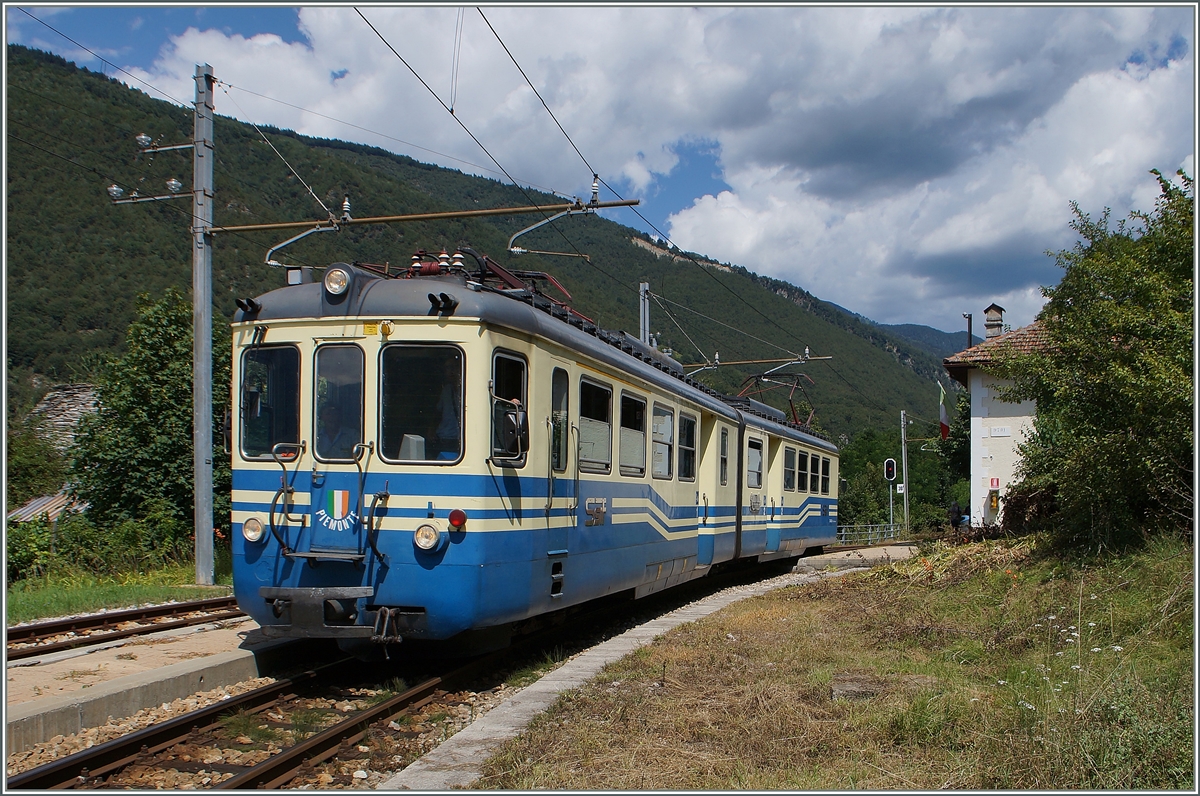 Der SSIF ABe 6/6 N° 34 Piemonte in Verigo.
5. August 2014